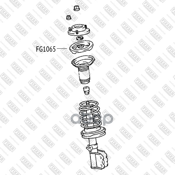 FIXAR Проставка пружины FIXAR FG1065 TOYOTA Camry/Harrier/Highlander/Previa/Sienna/Solara