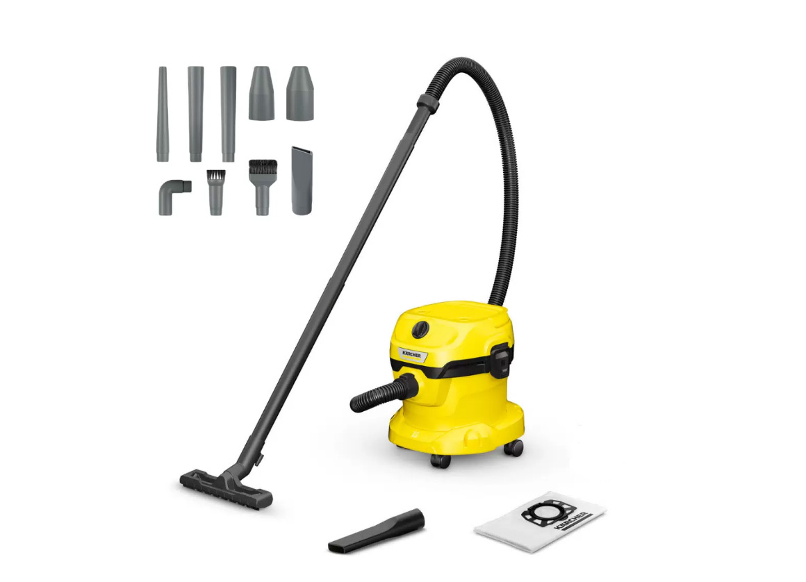 Хозяйственный пылесос KARCHER WD 2 PLUS V-12/4/18+набор мини-насадок