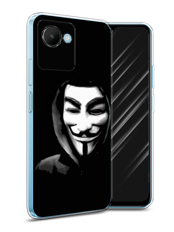 

Чехол Awog на Realme C30S 4G "Анонимус", Черный;серый;белый, 2511650-5