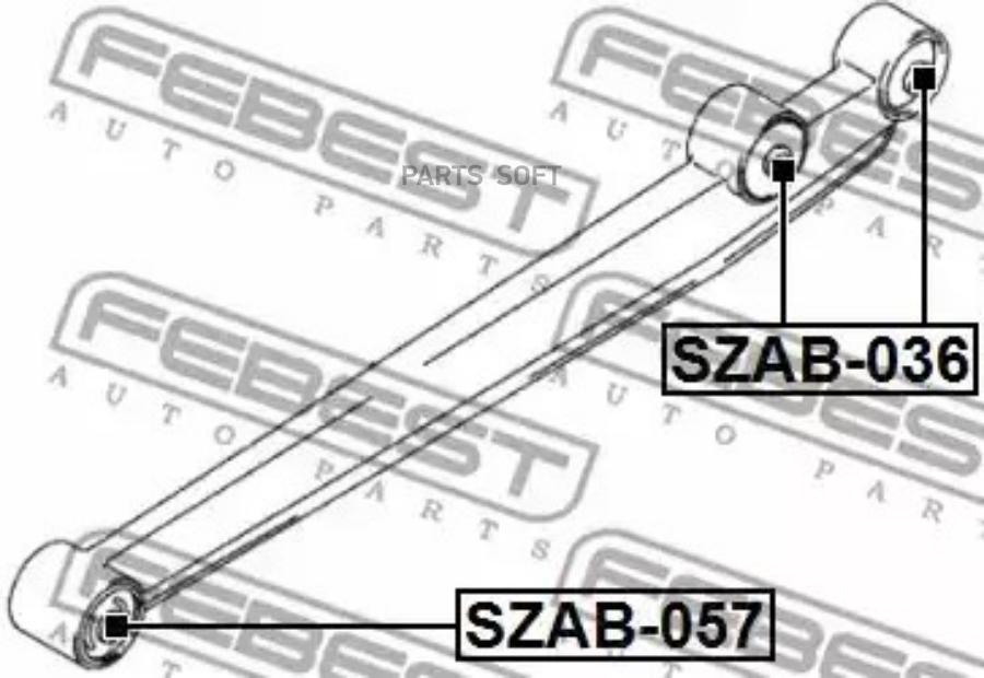 

FEBEST С-б зад.продольного рычага SUZUKI WAGON R+ 2004-2008 FEBEST SZAB-057