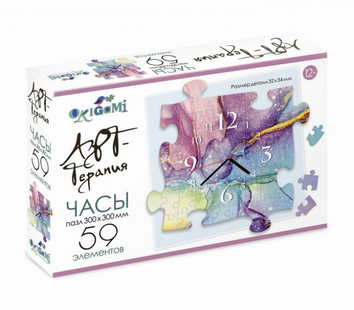

Арт-терапия. Пазл-часы. 59эл. Краски., 05533О
