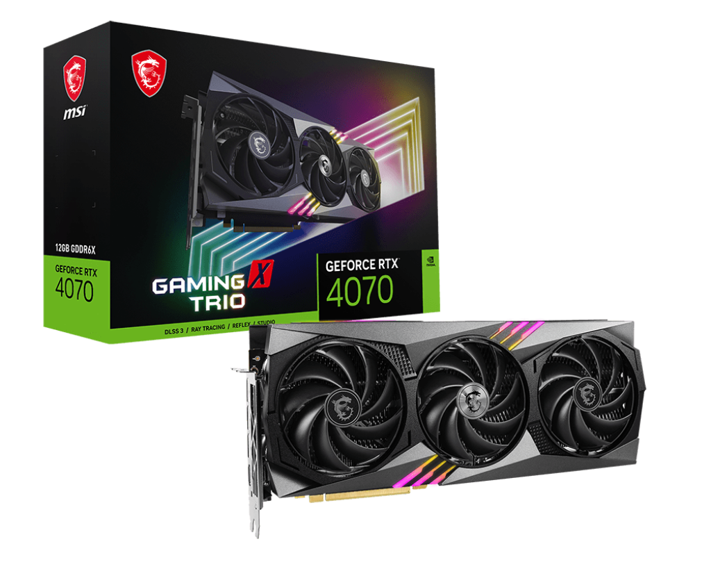 Видеокарта MSI NVIDIA RTX 4070 GAMING X TRIO 12G (GeForce RTX 4070 GAMING X TRIO)