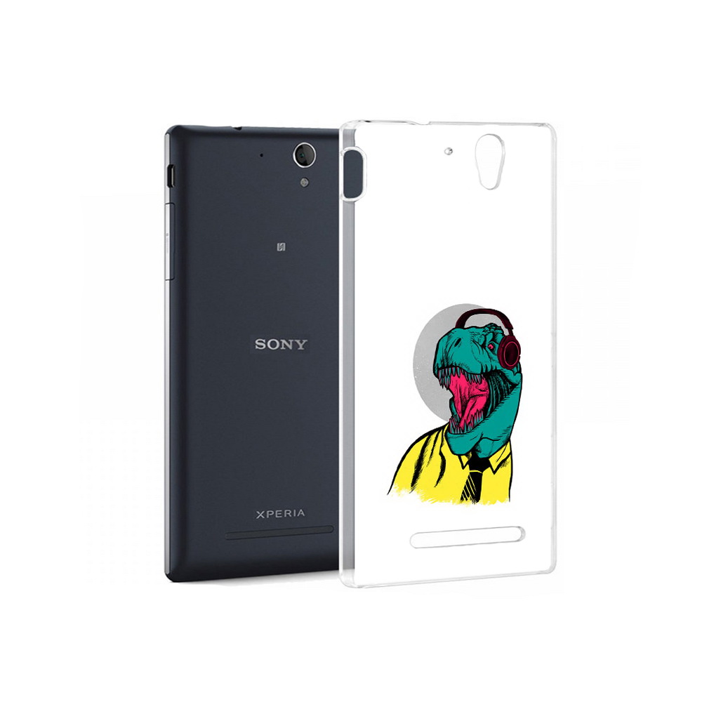 

Чехол MyPads Tocco для Sony Xperia C3 дино (PT18760.251.326), Прозрачный, Tocco