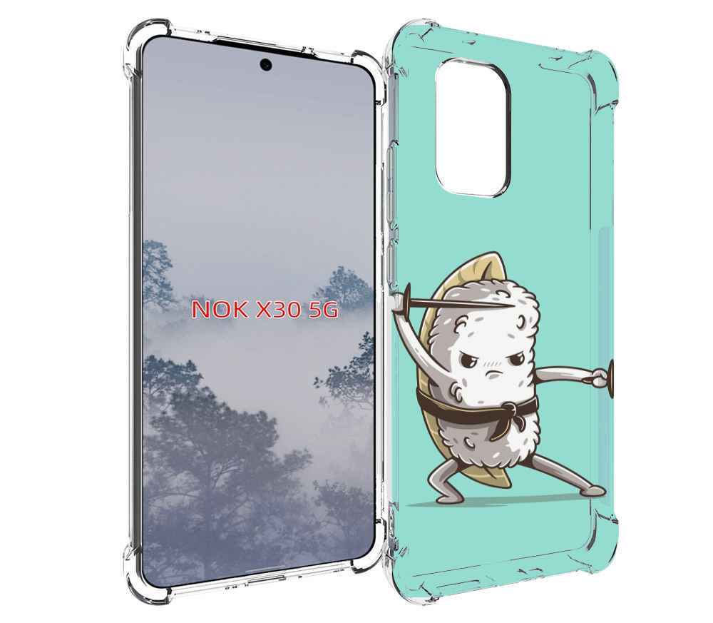 

Чехол MyPads злой суши детский для Nokia X30 5G, Tocco