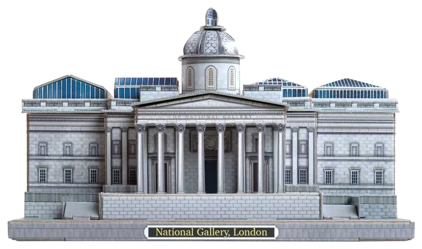 Сборная модель Музеи мира в миниатюре Лондонская национальная галерея Умная бумага