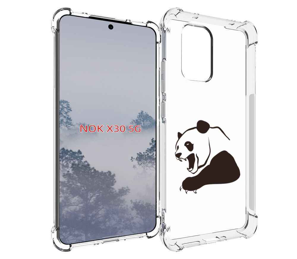 

Чехол MyPads злая-панда для Nokia X30 5G, Tocco