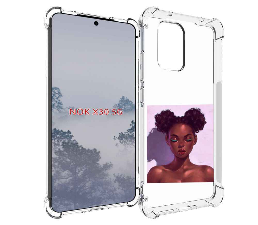 

Чехол MyPads зеленые-стрелки женский для Nokia X30 5G, Tocco
