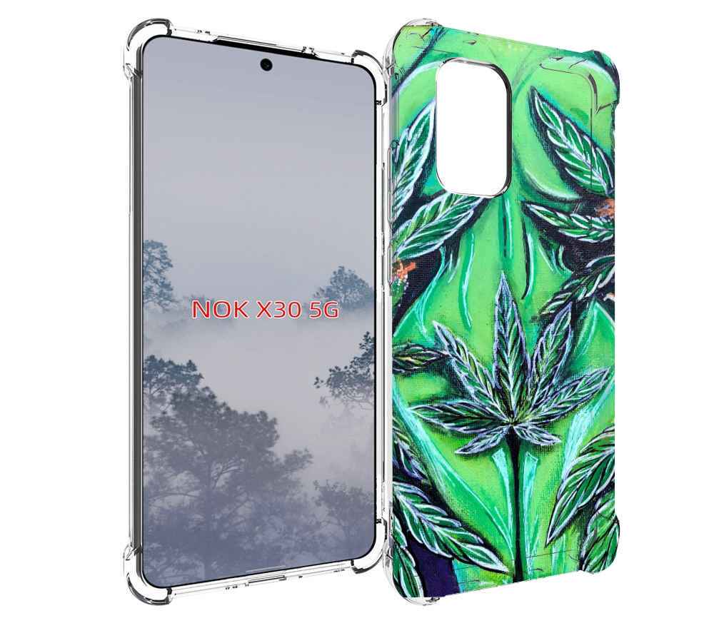 

Чехол MyPads зеленая девушка для Nokia X30 5G, Tocco