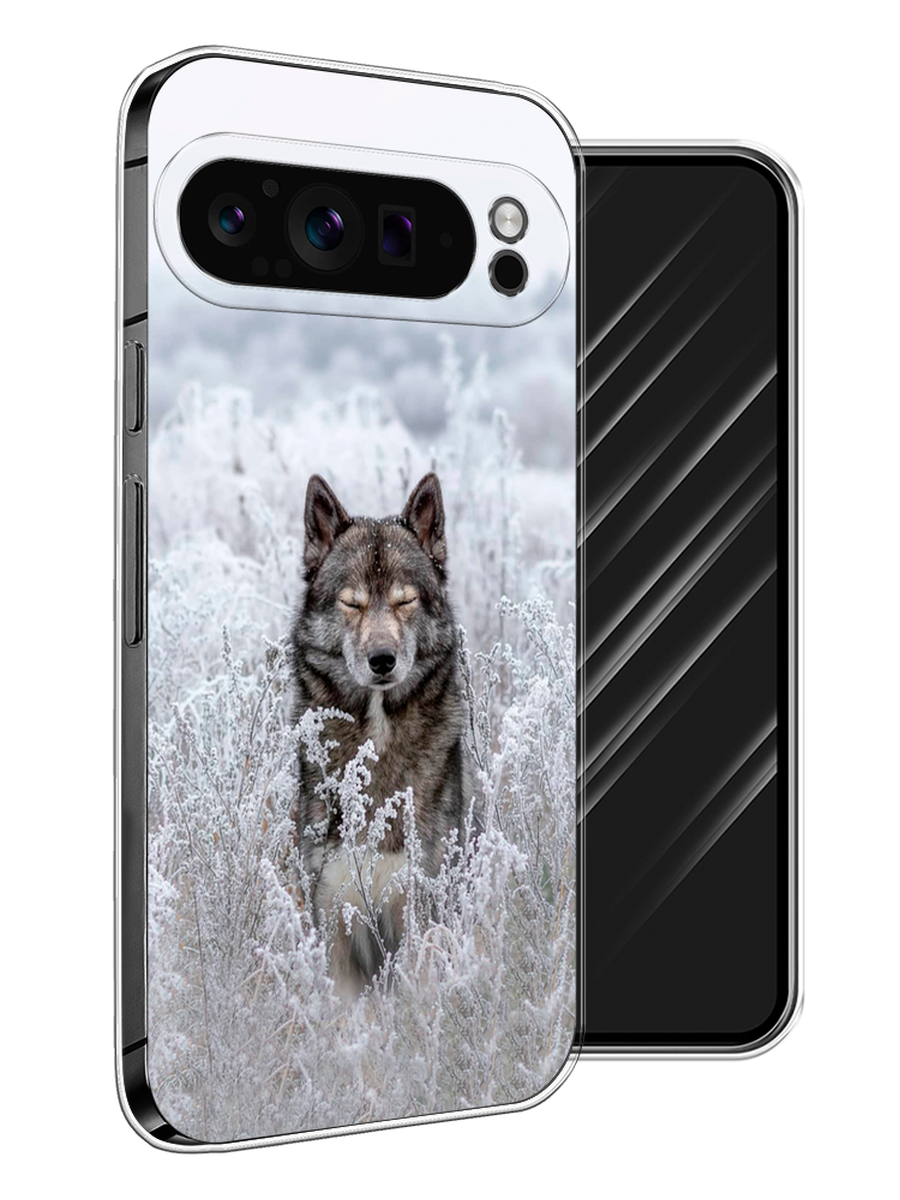 

Чехол Awog на Google Pixel 9 Pro "Волк в поле", Белый;черный, 272050-1