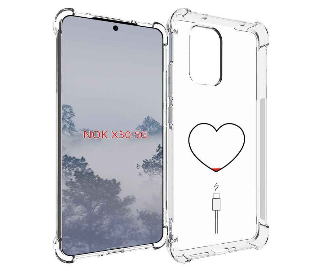 

Чехол MyPads зарядка-сердца для Nokia X30 5G, Tocco