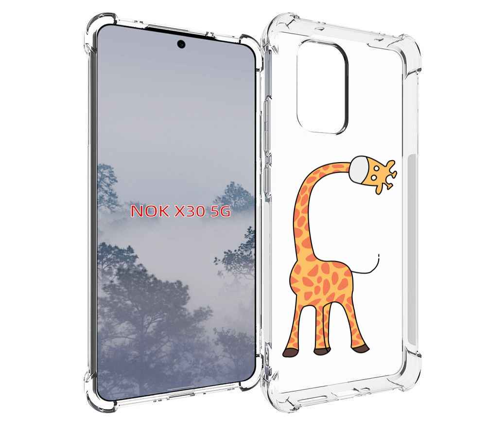 

Чехол MyPads жирафик детский для Nokia X30 5G, Tocco