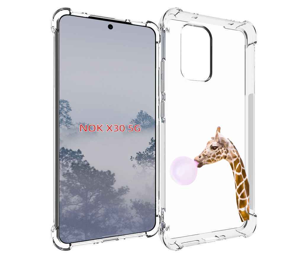 

Чехол MyPads жираф-с-жвачкой для Nokia X30 5G, Tocco