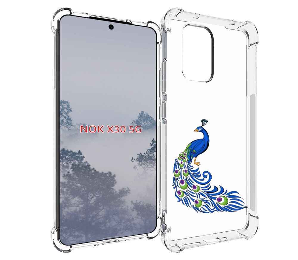 

Чехол MyPads жарптица-голубая для Nokia X30 5G, Tocco