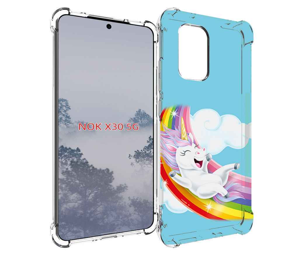 

Чехол MyPads единорог-на-радуге для Nokia X30 5G, Tocco