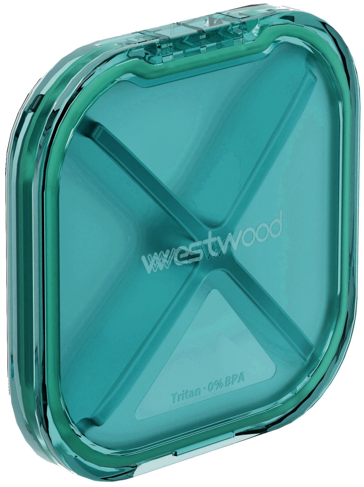 

Таблетница контейнер Westwood 4 ячейки утро/день/вечер/ночь ЭКО пластик 0% БФА