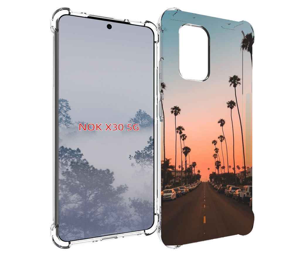 

Чехол MyPads дорога-с-закатом для Nokia X30 5G, Tocco