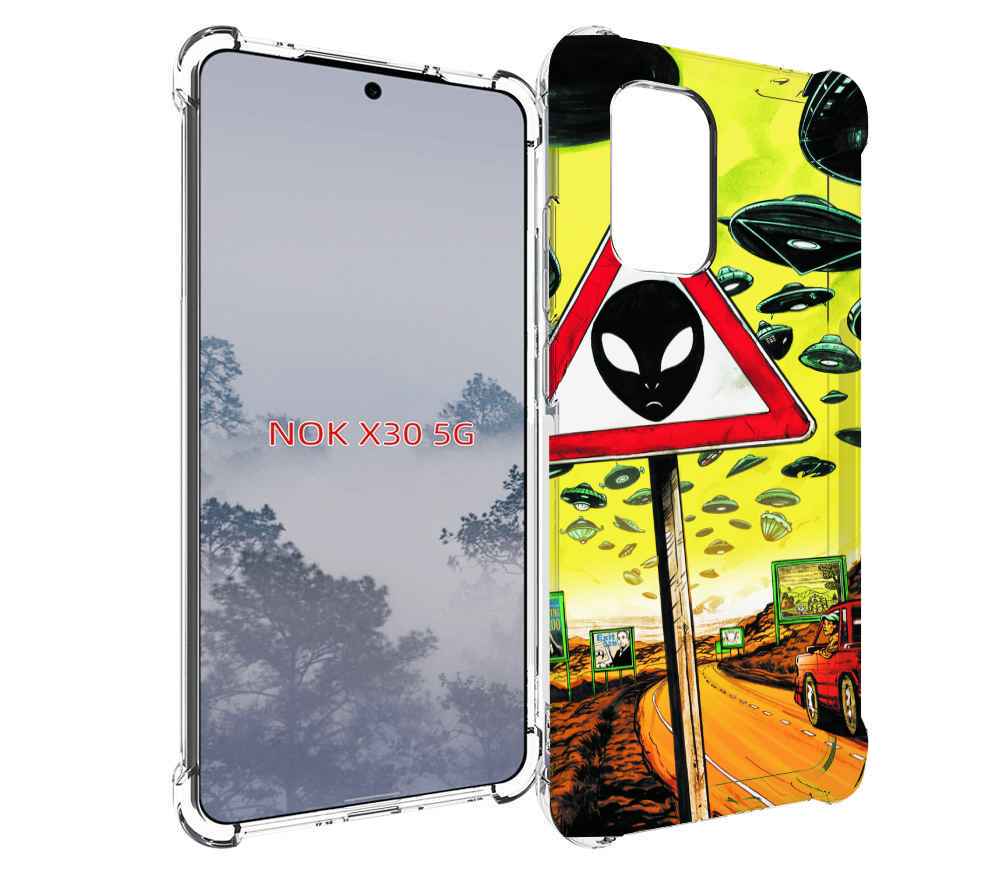 

Чехол MyPads дорога к инопланетянам для Nokia X30 5G, Tocco