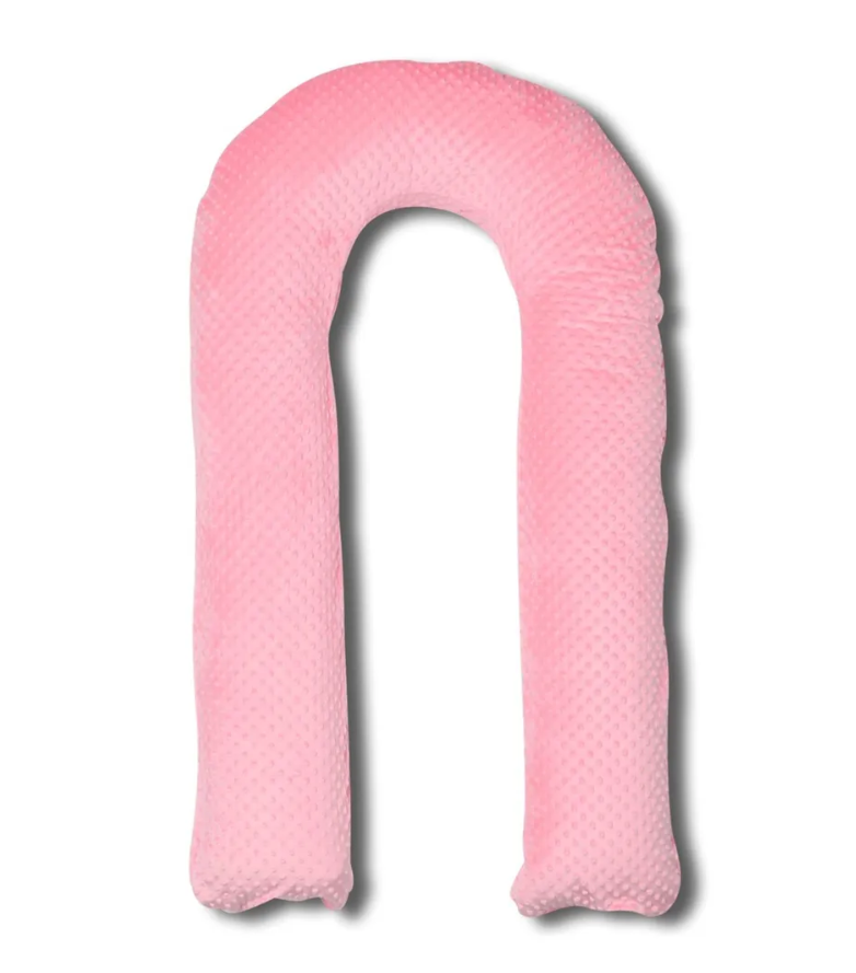 

Наволочка Body Pillow на подушку для беременных формы U 140х90 см, розовый