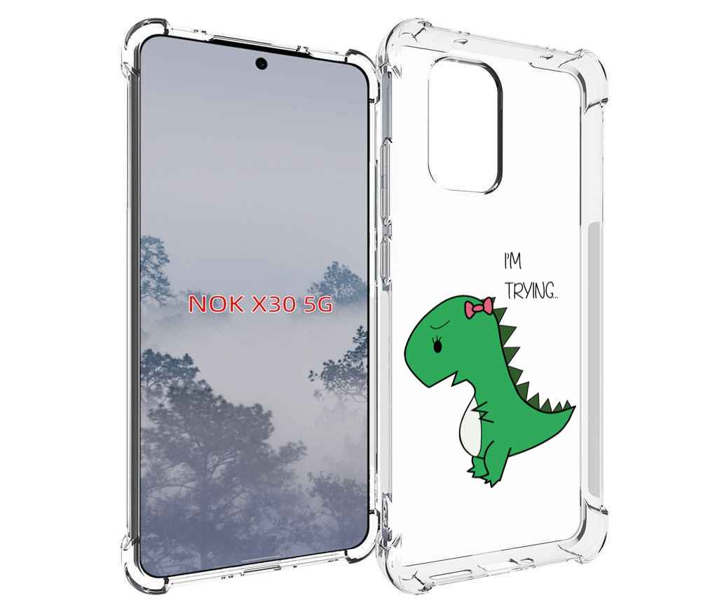 

Чехол MyPads динозаврик-девочка для Nokia X30 5G, Tocco