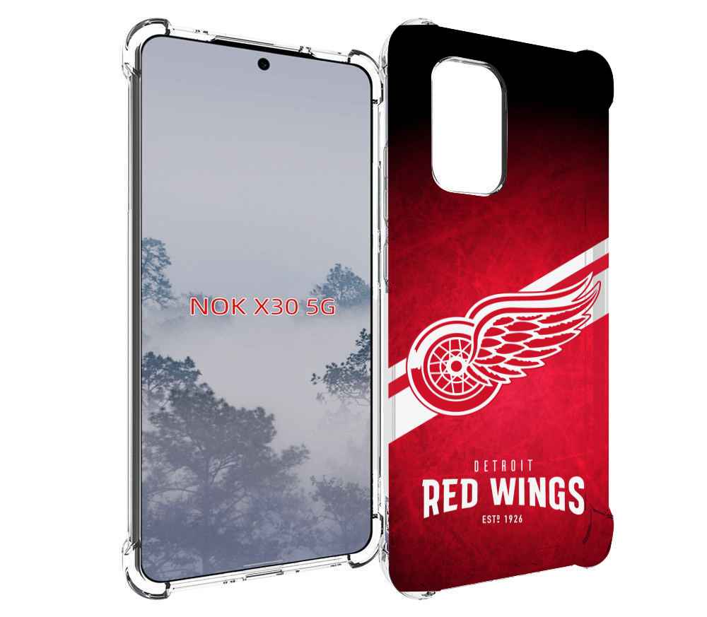 

Чехол MyPads детрйот ред вингс мужской для Nokia X30 5G, Tocco