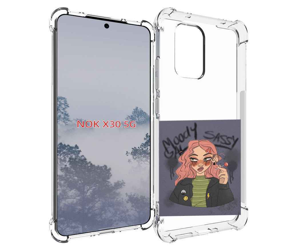 

Чехол MyPads дерзкое-настроение женский для Nokia X30 5G, Tocco