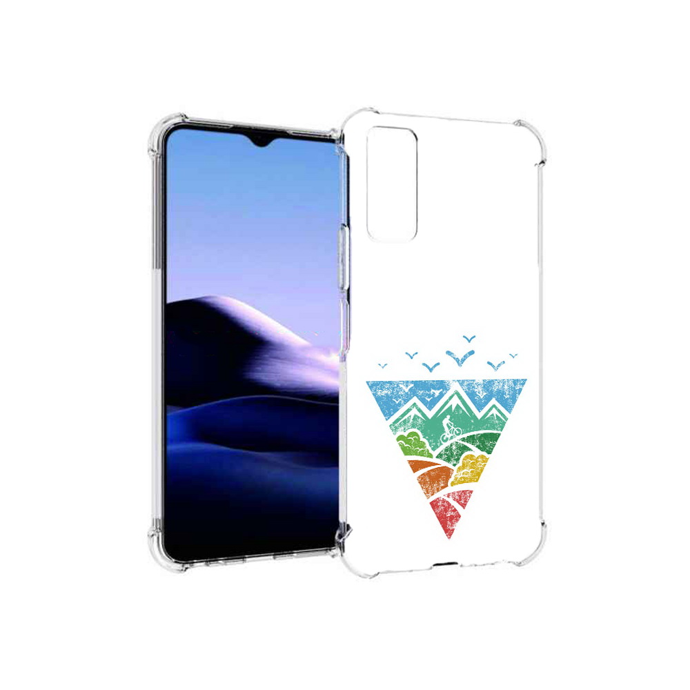 

Чехол MyPads Tocco для Vivo Y20 Лес земля море чайки (PT154038.379.105), Прозрачный, Tocco
