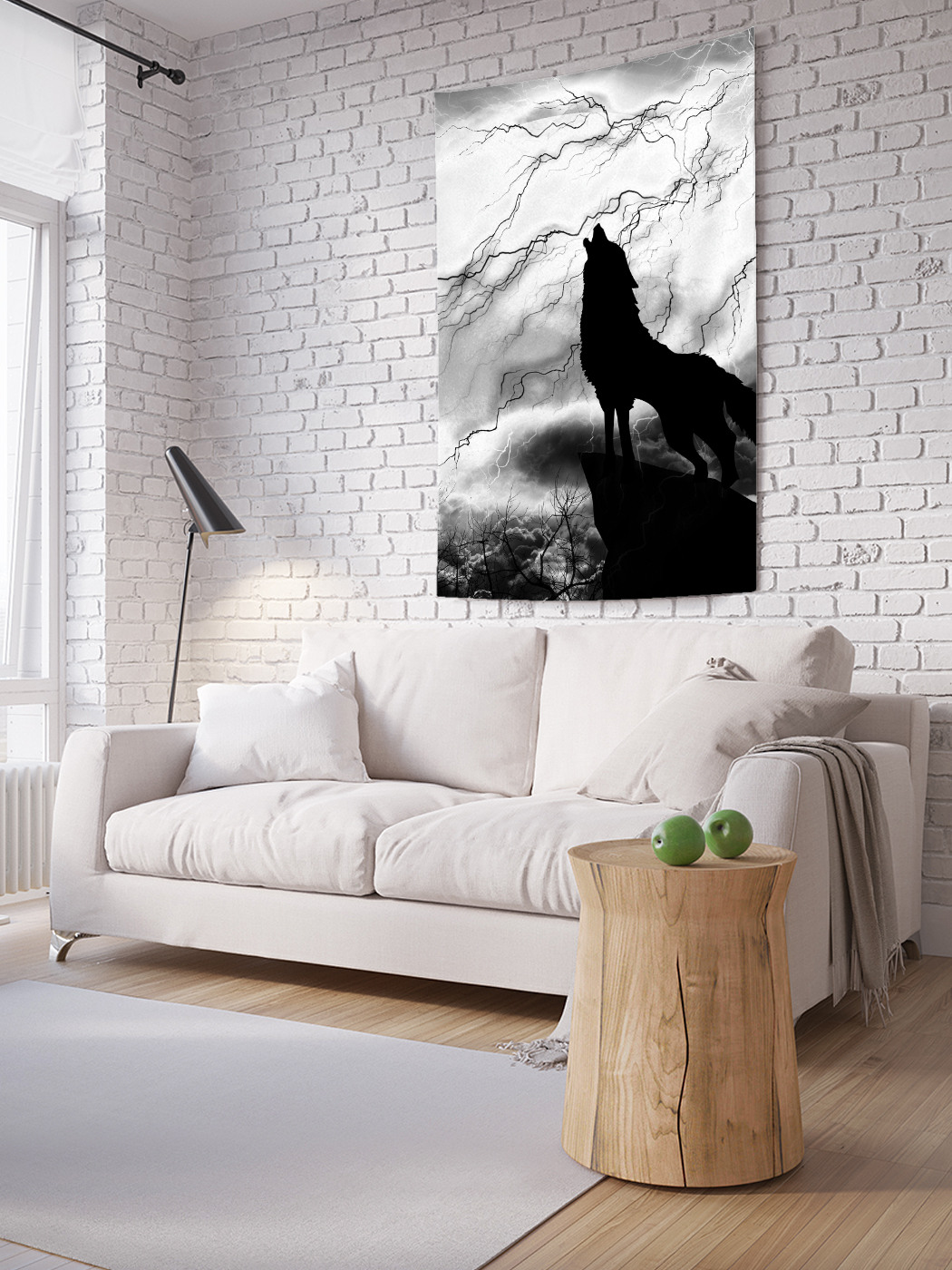 

Вертикальное фотопанно на стену JoyArty Печаль волка 150x200 см, Печаль волка