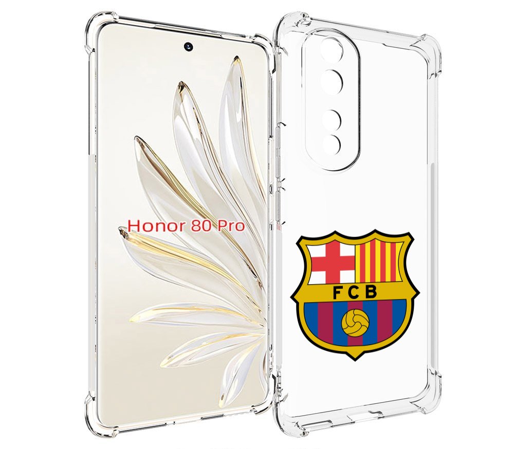 

Чехол MyPads ФК FCB Барселона для Honor 80 Pro, Прозрачный, Tocco