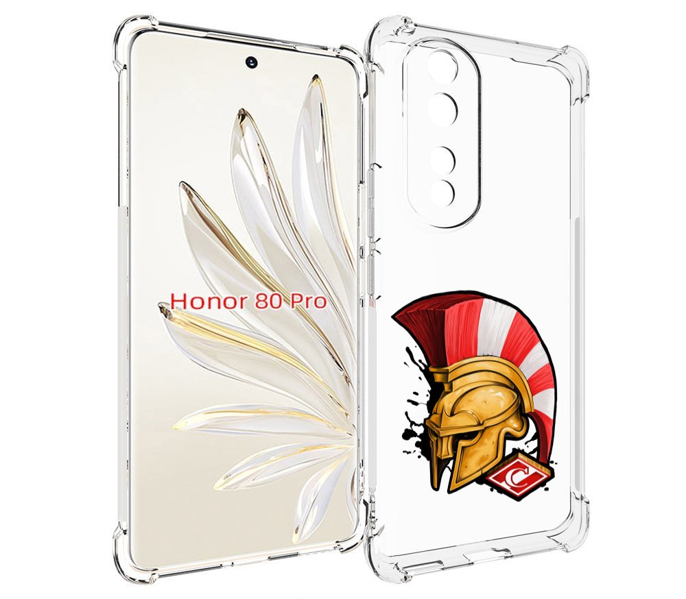 

Чехол MyPads ФК спартак шлем для Honor 80 Pro, Прозрачный, Tocco