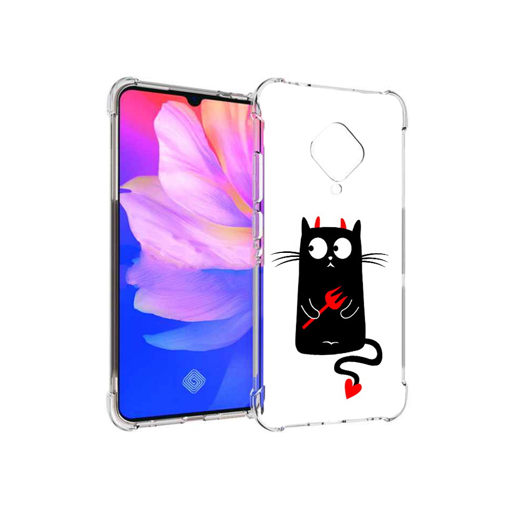 

Чехол MyPads Tocco для Vivo V17 Кот демон (PT147343.378.97), Прозрачный, Tocco