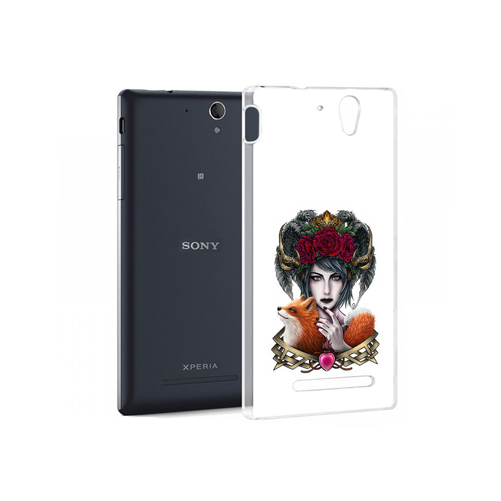 

Чехол MyPads Tocco для Sony Xperia C3 девушка с лисой (PT18760.251.314), Прозрачный, Tocco