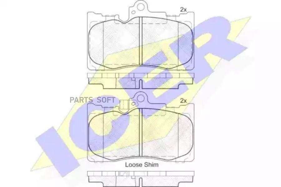 ICER Колодки торм.пер. LEXUS GS 250/350/450H/460 05->