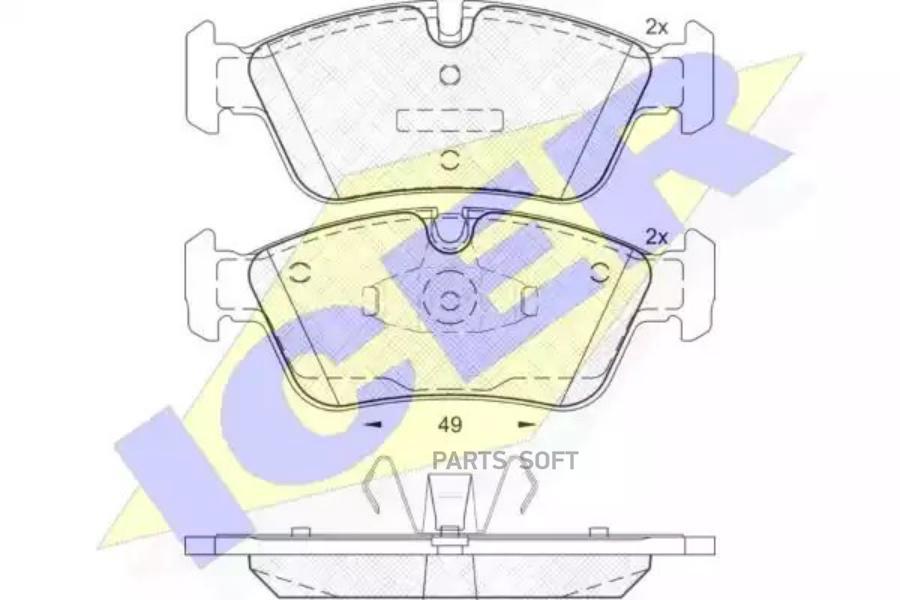 

Колодки торм.пер. BMW E81/E87/E90 1.6/1.8/1.8D/2.0/2.0D 04-> ICER