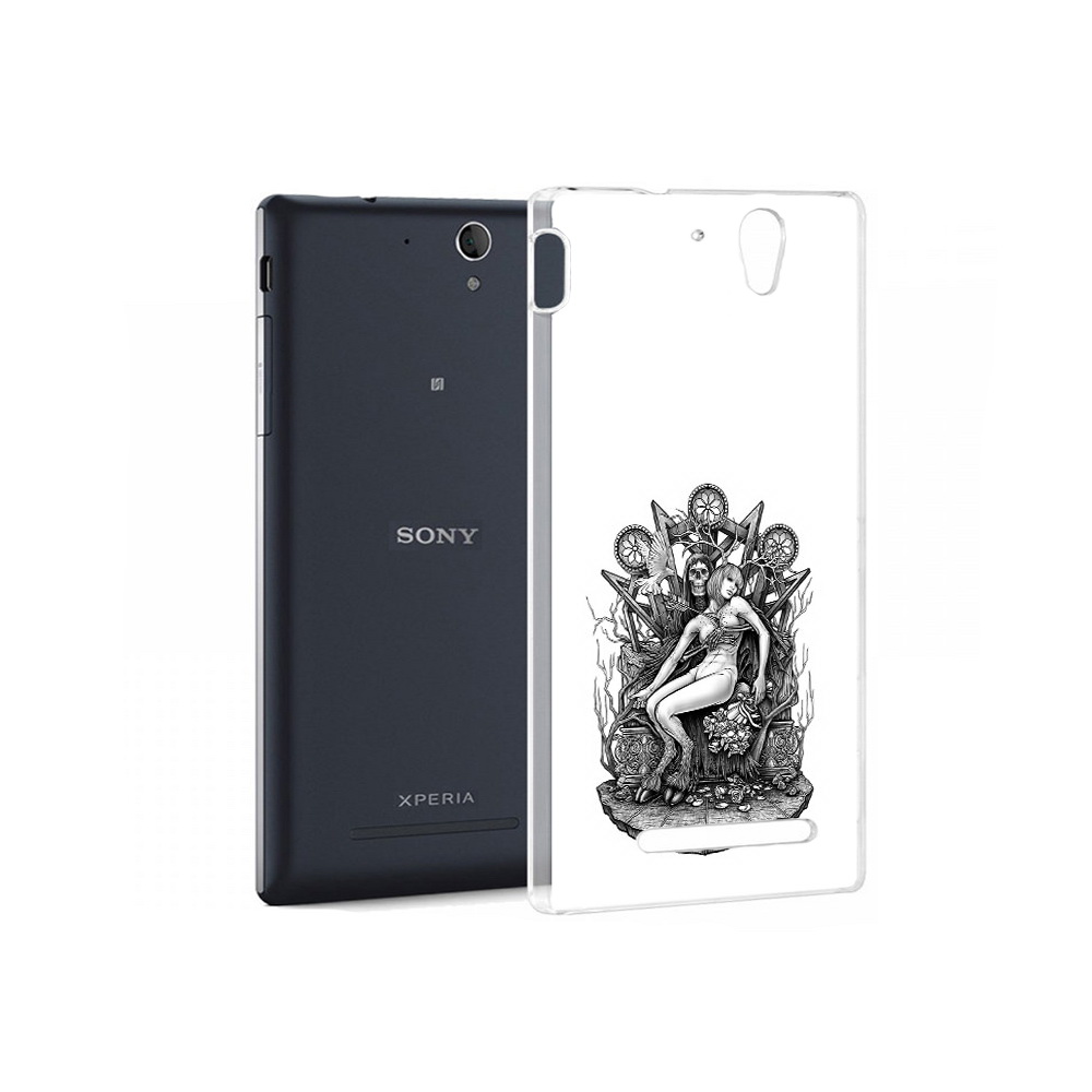 

Чехол MyPads Tocco для Sony Xperia C3 девушка на троне (PT18760.251.309), Прозрачный, Tocco