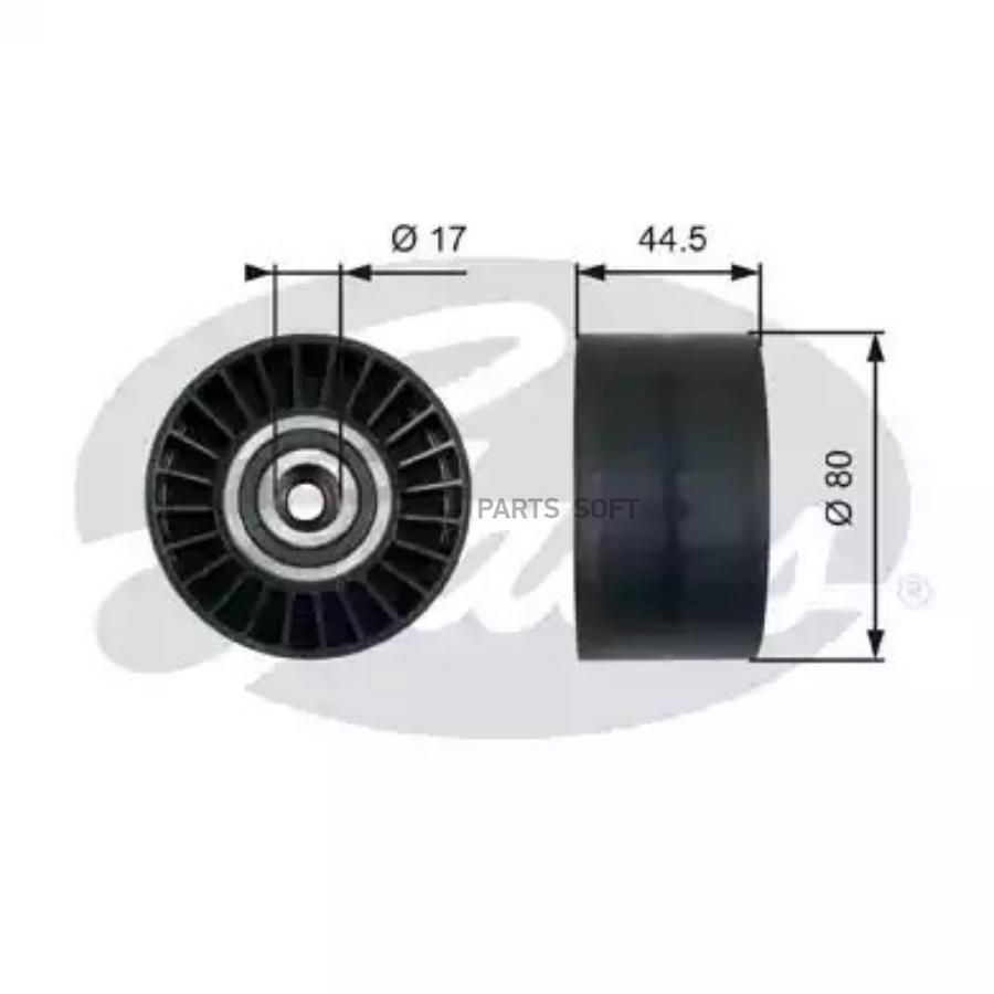 

Ролик Руч.Ремня Mercedes Actros 96-02 (80x44) Без Натяжителя, Для А/М Без Кондиц. Gates T3