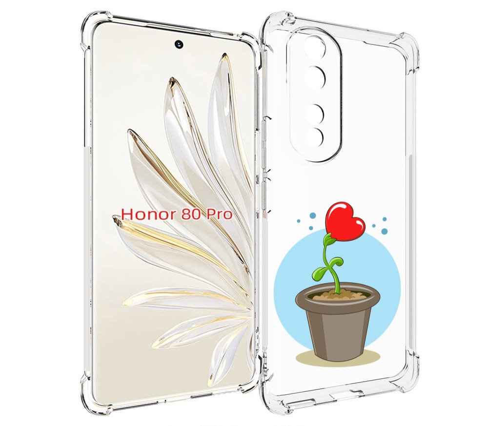 

Чехол MyPads Растение любви 14 февраля для Honor 80 Pro, Прозрачный, Tocco