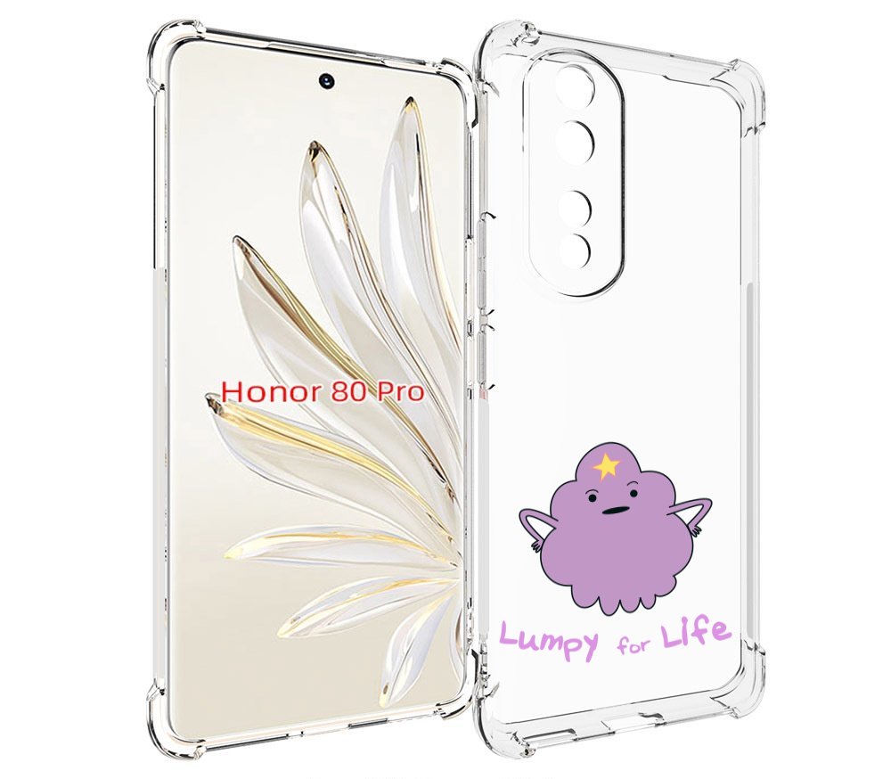 

Чехол MyPads Принцесса пупырчатого королевства для Honor 80 Pro, Прозрачный, Tocco