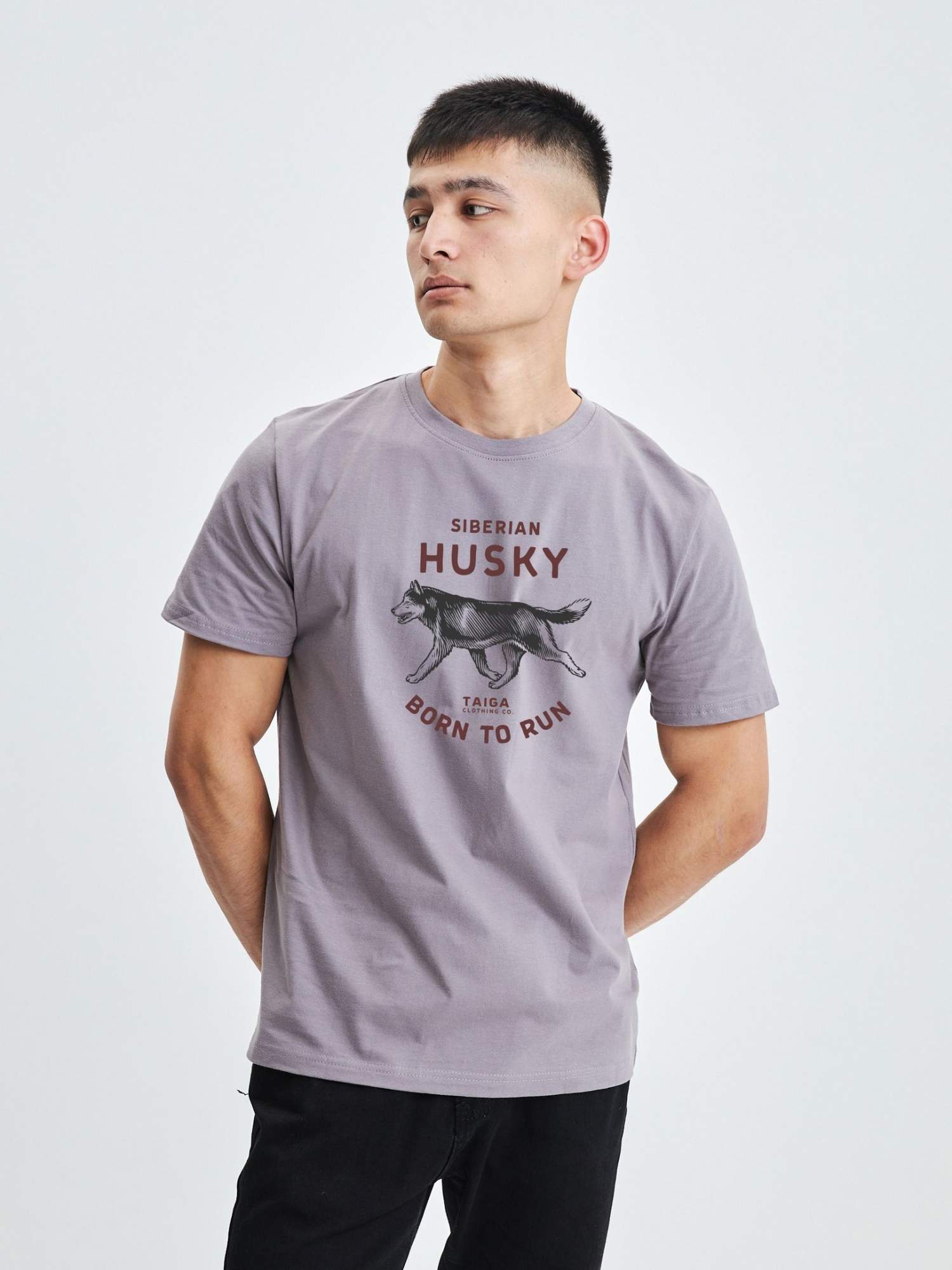 

Футболка унисекс Тайга. Сибирская марка одежды HUSKY. BORN TO RUN серая XXL, Серый, HUSKY. BORN TO RUN