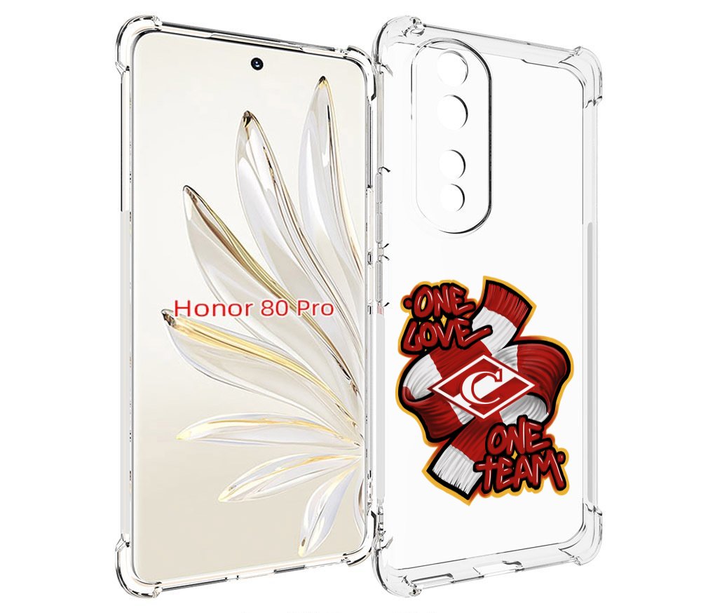 

Чехол MyPads Одна любовь-Спартак для Honor 80 Pro, Прозрачный, Tocco
