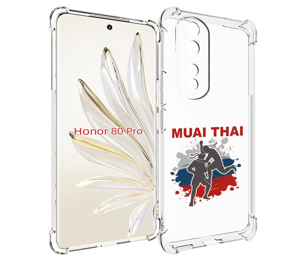 

Чехол MyPads Муайтай для Honor 80 Pro, Прозрачный, Tocco