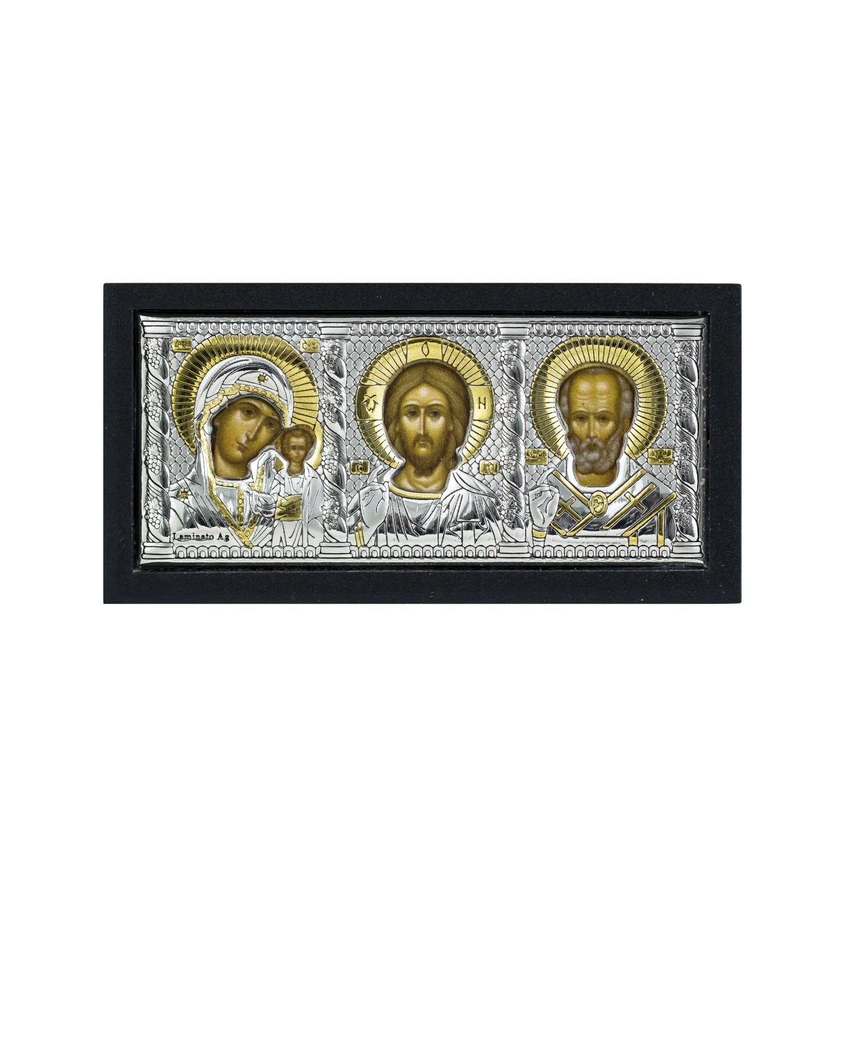 

Икона АргентА триптих Вседержитель, Казанская Божья Матерь, Николай Чудотворец 85400 2L, 85400 2L