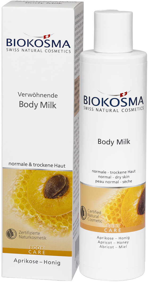 Купить Молочко для тела Био абрикос Био мед Biokosma 200 мл, BIOCL001188-0200