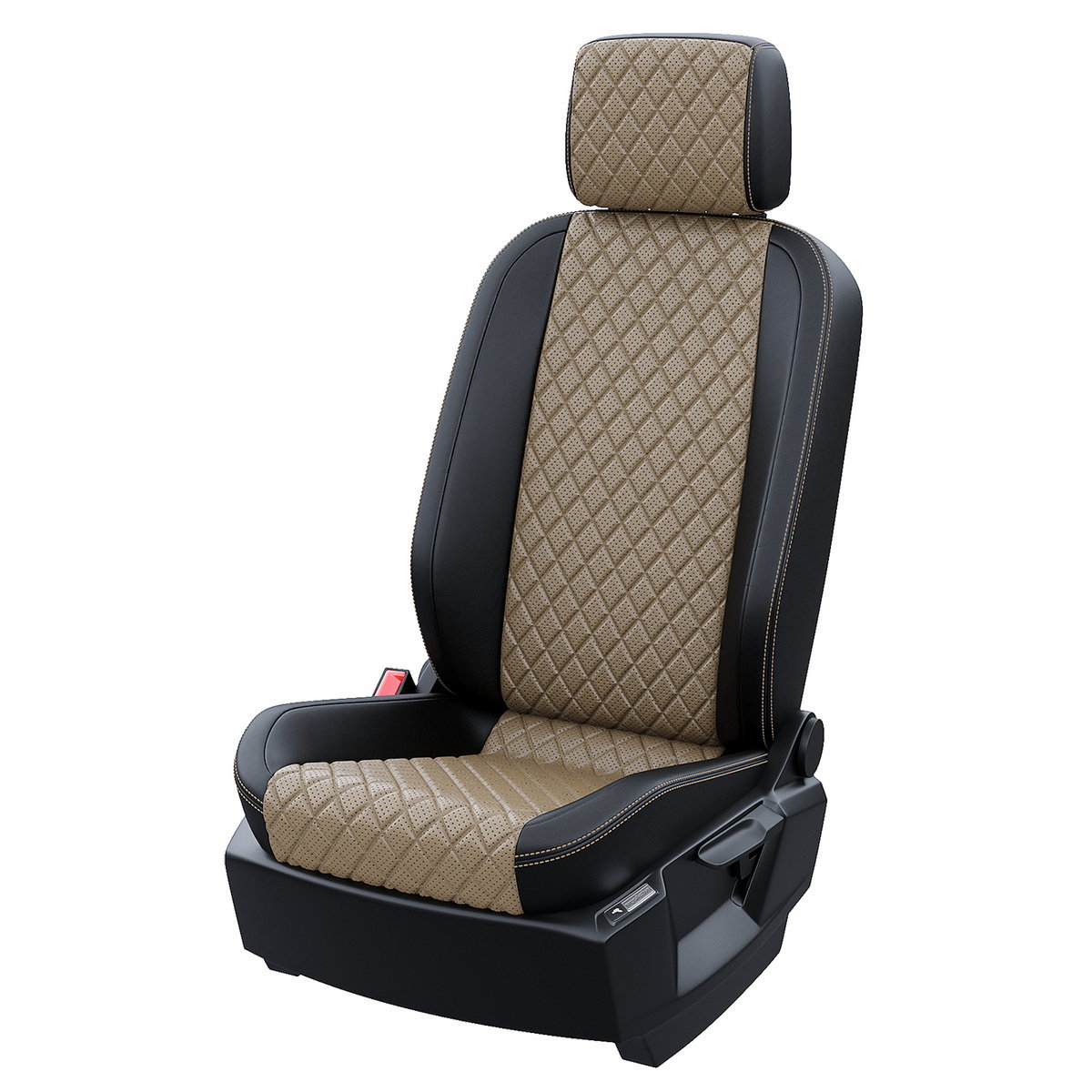 

Чехлы на сиденья Чехлы.ру для Hyundai Solaris 2 5332AV151FT2 Экокожа ромб, Бежевый;черный, 5332AV