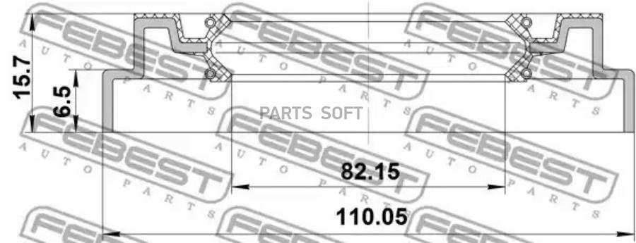 Сальник FEBEST 95QDS841100716X