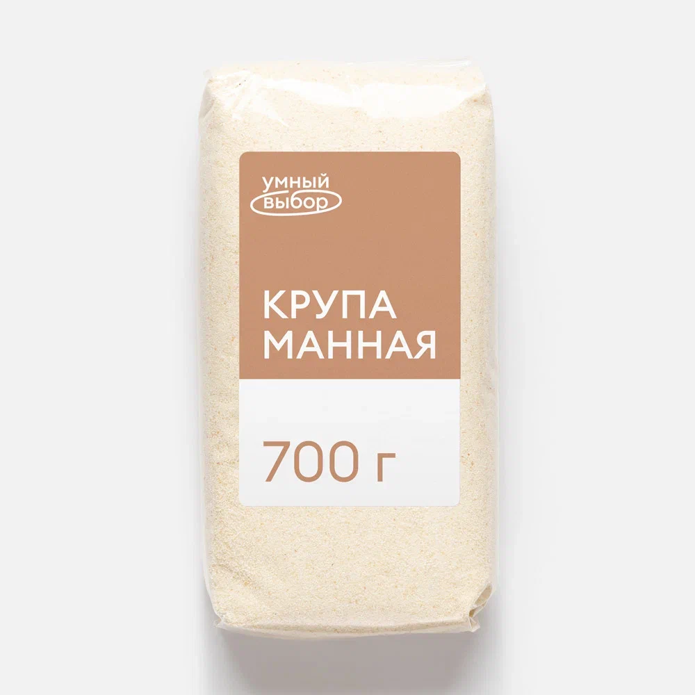 

Крупа манная Умный выбор марка М, 700 г, 3000002