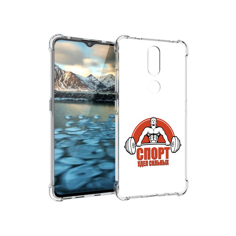 

Чехол MyPads Tocco для Nokia 2.4 бодибилдинг спорт (PT227049.107.236), Прозрачный, Tocco