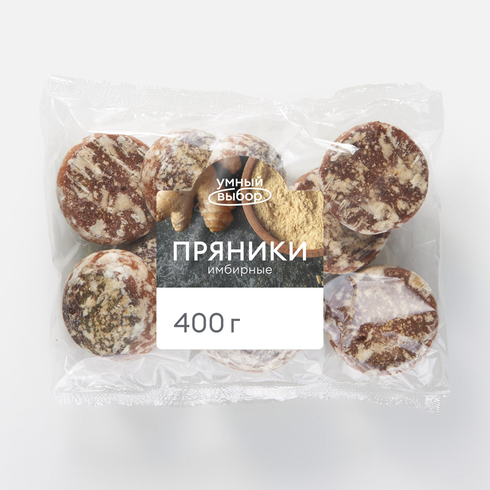 Пряники Умный выбор Имбирные, 400 г