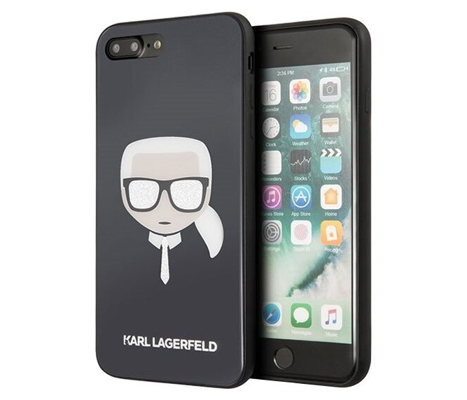 фото Чехол cg mobile karl lagerfeld double layer glitter iphone 7 plus/8 plus черный