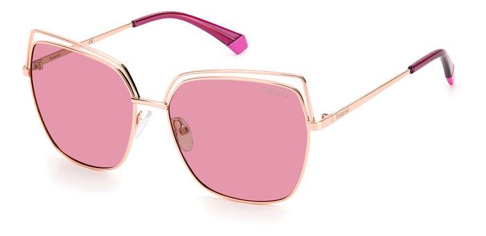 фото Солнцезащитные очки женские polaroid pld 4093/s розовые