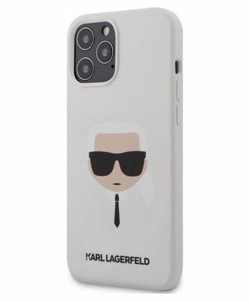 фото Чехол cg mobile karl lagerfeld liquid silicone iphone 12 pro max белый